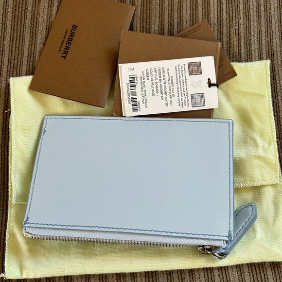 Burberry Alwyn Logo Printed Leather Zipped Coin/Card Case - Picture 3 of 5